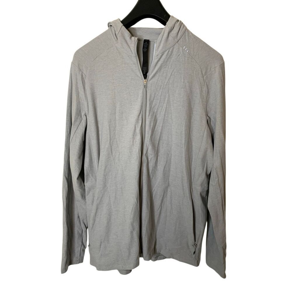 Lululemon Surge Warm Full Zip Heathered Sea Salt men's size large M4A70S